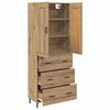 vidaXL Highboard &mu;&epsilon; &sigma;&upsilon;&rho;&tau;ά&rho;&iota; 2 pcs Artisan Oak &Epsilon;&pi;&epsilon;&xi;&epsilon;&rho;&gamma;&alpha;&sigma;&mu;έ&nu;&omicron; &xi;ύ&lambda;&omicron;