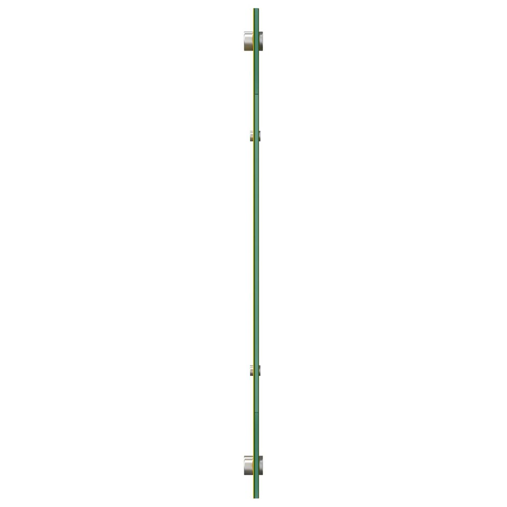 vidaXL Κουζίνα Πίσω Παραθυρόφυλλο Κίτρινο 120x50x0,6 εκ. Θερμαινόμενο Γυαλί