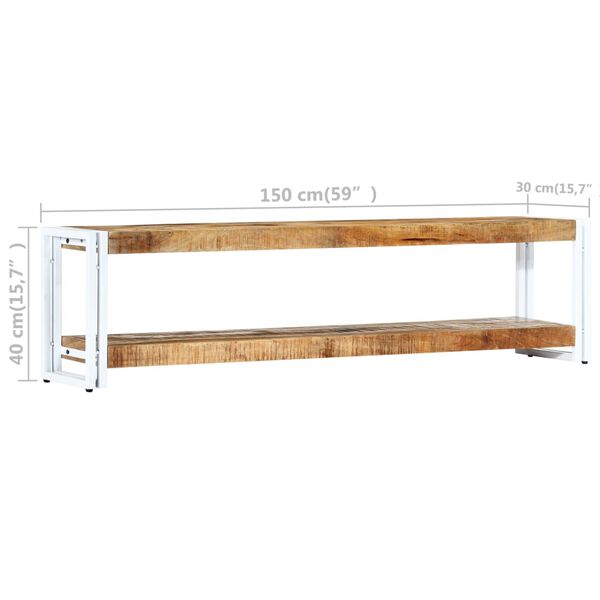 vidaXL Έπιπλο Τηλεόρασης 150 x 30 x 40 εκ. από Μασίφ Ξύλο Μάνγκο