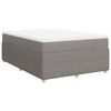 vidaXL &Kappa;&rho;&epsilon;&beta;ά&tau;&iota; Boxspring &mu;&epsilon; &Sigma;&tau;&rho;ώ&mu;&alpha; Taupe 140x190 &epsilon;&kappa;. &Upsilon;&phi;&alpha;&sigma;&mu;ά&tau;&iota;&nu;&omicron;
