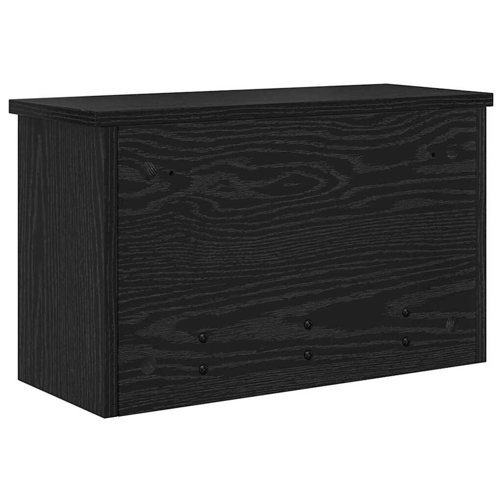 vidaXL Τοίχου Κρεμάστρα Μαύρη δρυς 50 x 20 x 30 εκ. Επεξεργασμένο ξύλο