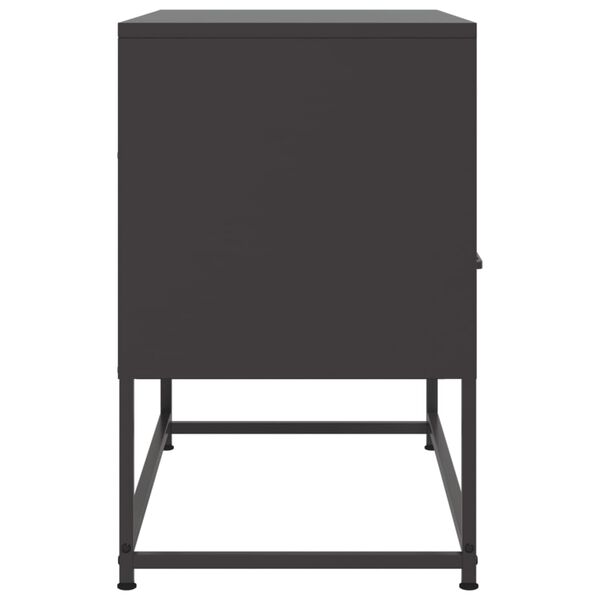 vidaXL Έπιπλο Τηλεόρασης Μαύρο 68,5x39x60,5 εκ. Ατσάλινο