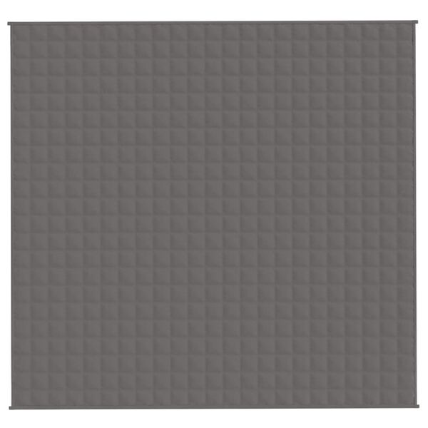 vidaXL Κουβέρτα Βαρύτητας Γκρι 220 x 240 εκ. 15 κ. Υφασμάτινη