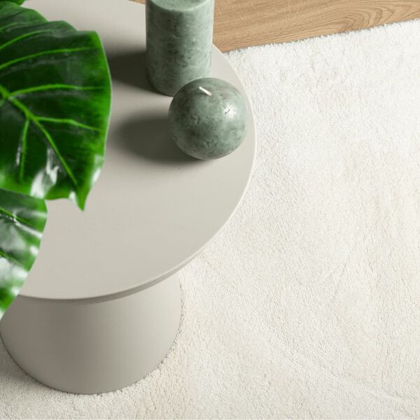 vidaXL Χαλί OVIEDO με Κοντό Πέλος Κρεμ 240 x 240 εκ.