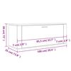vidaXL Παπουτσοθήκη Επιτοίχια Καπνιστή Δρυς 100x35x38 εκ. Επεξ. Ξύλο