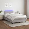 vidaXL &Kappa;&rho;&epsilon;&beta;ά&tau;&iota; Boxspring &mu;&epsilon; &Sigma;&tau;&rho;ώ&mu;&alpha; & LED &Alpha;&nu;.&Gamma;&kappa;&rho;&iota; 120x200 &epsilon;&kappa; &Upsilon;&phi;&alpha;&sigma;&mu;ά&tau;&iota;&nu;&omicron;