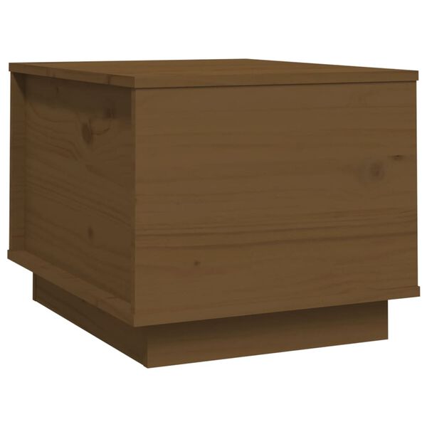 vidaXL Τραπεζάκι Σαλονιού Καφέ Μελί 40x50x35 εκ. Μασίφ Ξύλο Πεύκου