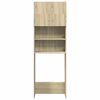 vidaXL Ντουλάπι Πλυντηρίου Χρώμα Sonoma Δρυς 64x25,5x190εκ Επεξ. Ξύλο