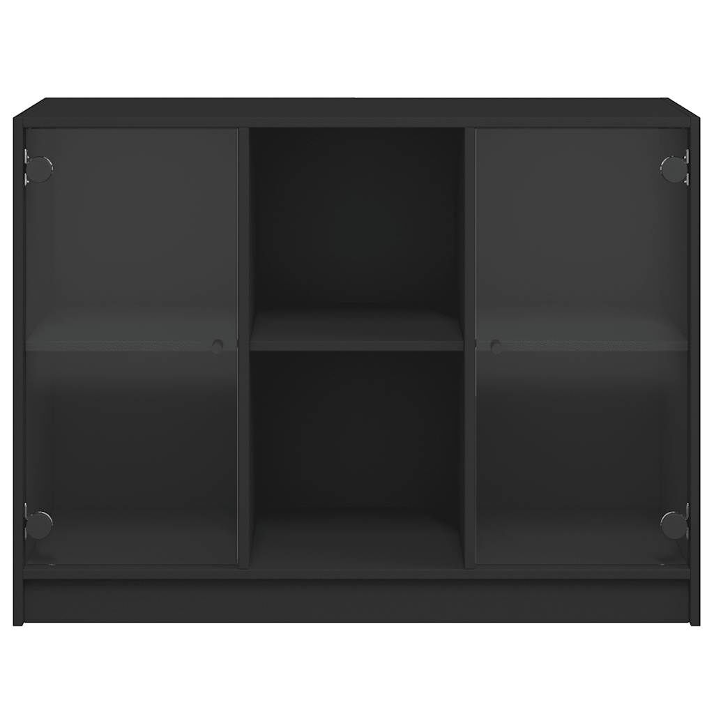 vidaXL Συρταριέρα Μαύρη 102x37x75,5 εκ. από Επεξεργασμένο Ξύλο