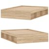 vidaXL Πλαίσιο Κρεβατιού Sonoma Δρυς 135x190 εκ. Double