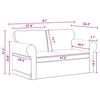 vidaXL &Sigma;&epsilon;&tau; &Kappa;&alpha;&nu;&alpha;&pi;έ 2 pcs &Sigma;&kappa;&omicron;ύ&rho;&omicron; &Gamma;&kappa;&rho;&iota; 155 x 82 x 80 &epsilon;&kappa; ύ&phi;&alpha;&sigma;&mu;&alpha;