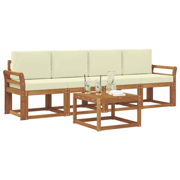 vidaXL &Sigma;&epsilon;&iota;&rho;ά &Kappa;&alpha;&nu;&alpha;&pi;έ &Epsilon;&xi;&omega;&tau;&epsilon;&rho;&iota;&kappa;&omicron;ύ &mu;&epsilon; &mu;&alpha;&xi;&iota;&lambda;ά&rho;&iota; 5 pcs &Phi;&upsilon;&sigma;&iota;&kappa;ό &kappa;&alpha;&iota; &Kappa;&rho;έ&mu;&alpha;