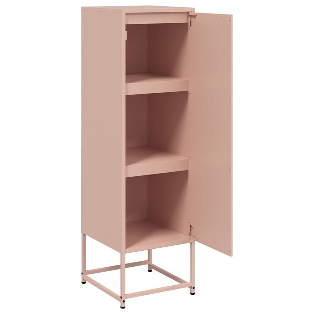 vidaXL Μπουφές Ροζ 36x39x123 εκ. από Ατσάλι