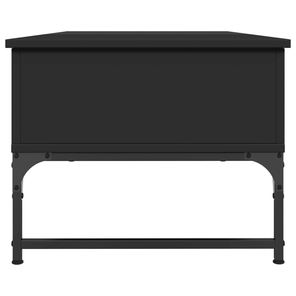 vidaXL Τραπεζάκι Σαλονιού Μαύρο 100 x 50 x 40 εκ. Επ. Ξύλο & Μέταλλο