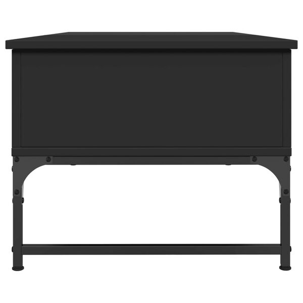 vidaXL Τραπεζάκι Σαλονιού Μαύρο 100 x 50 x 40 εκ. Επ. Ξύλο & Μέταλλο