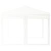 vidaXL Τέντα Εκδηλώσεων Πτυσσόμενη με Πλαϊνά Τοιχώματα Λευκή 3 x 3 μ.