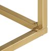 vidaXL Τραπέζι Κονσόλα Μαύρο / Χρυσό 90x30x75 εκ. Μασίφ Ξύλο Μάνγκο
