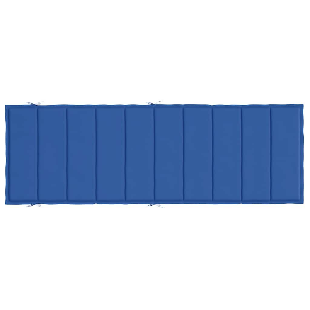 vidaXL Μαξιλάρι Ξαπλώστρας Μπλε Ρουά 186x58x4 εκ. από Ύφασμα Oxford
