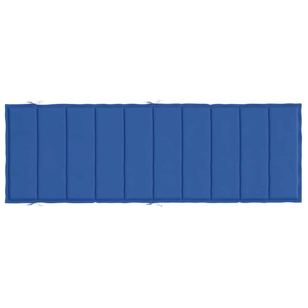 vidaXL Μαξιλάρι Ξαπλώστρας Μπλε Ρουά 186x58x4 εκ. από Ύφασμα Oxford