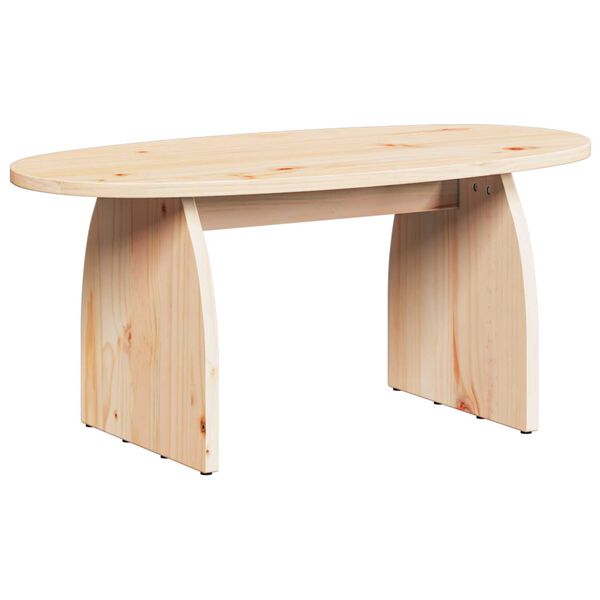 vidaXL Τραπεζάκι σαλονιού Φυσικό 80 x 40 x 35 cm Συμπαγές ξύλο πεύκου