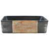 vidaXL Νιπτήρας Ορθογώνιος Καφέ/Μπλε 46 x 35,5 x 13 εκ. Κεραμικός