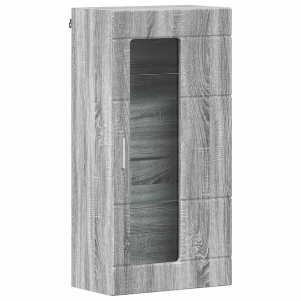 vidaXL Ντουλάπα τοίχου Γκρι sonoma 55 x 29 x 100 εκ Επεξεργασμένο ξύλο