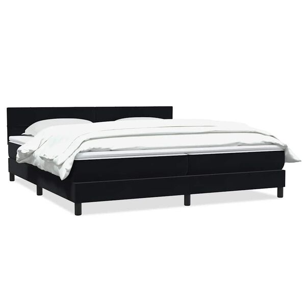 vidaXL &Kappa;&rho;&epsilon;&beta;ά&tau;&iota; Boxspring &mu;&epsilon; &Sigma;&tau;&rho;ώ&mu;&alpha; &Mu;&alpha;ύ&rho;&omicron; 180x210 &epsilon;&kappa;. &Beta;&epsilon;&lambda;&omicron;ύ&delta;&iota;&nu;&omicron;