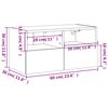 vidaXL Ντουλάπι Τοίχου Τηλεόρασης Sonoma Δρυς 60x30x30 εκ. Επεξ. Ξύλο