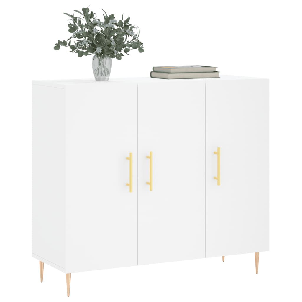 vidaXL Μπουφές Λευκός 90 x 34 x 80 εκ. από Επεξεργασμένο Ξύλο