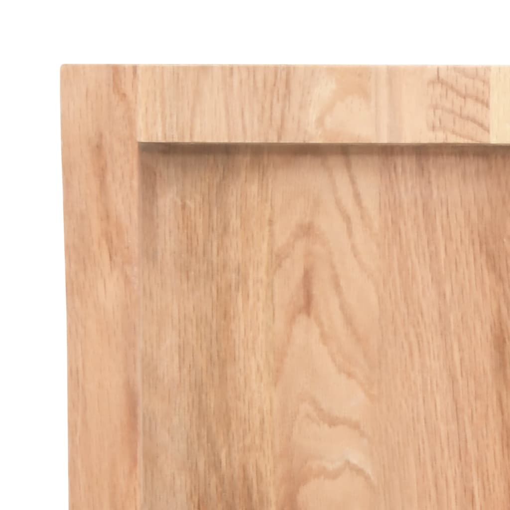 vidaXL Επιφ Τραπεζιού Αν Καφέ 140x40x(2-4)εκ. Επεξ. Μασίφ Ξύλο Δρυός