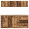 vidaXL ντουλάπια γκαράζ 6 τεμ. Παλιό Ξύλο κατασκευασμένο ξύλο