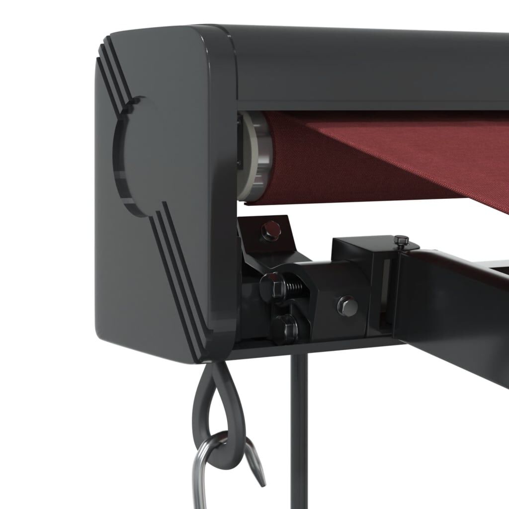 vidaXL Τέντα Πτυσσόμενη Αυτόματη Μπορντό 450x300 εκ.