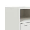 vidaXL Κομοδίνα 2 τεμ. Λευκό 36x39x59 εκ. από Χάλυβα
