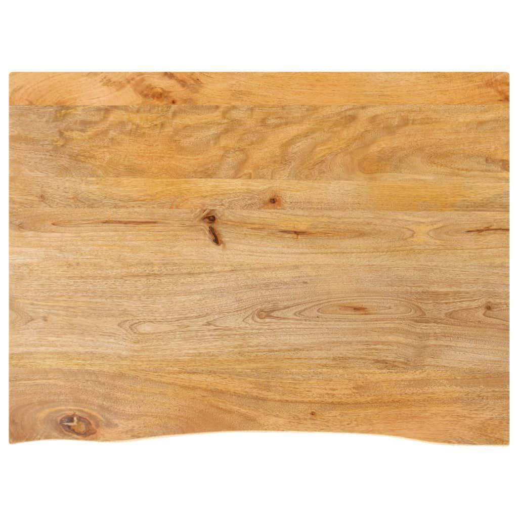 vidaXL Επιφάνεια Τραπεζιού 70x60x2,5 εκ. Live Edge Μασίφ Ξύλο Μάνγκο
