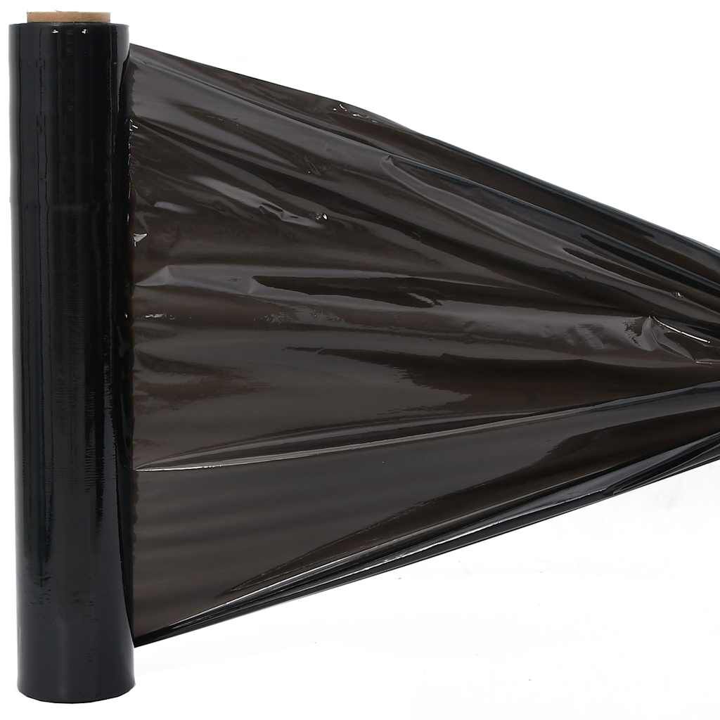 vidaXL Stretch Film 6 τεμάχια Μαύρο 20 μm 50 cm x 300 m