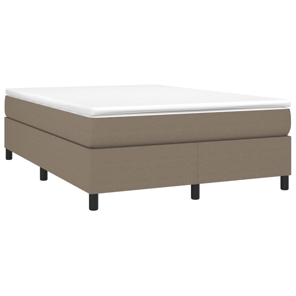 vidaXL Σκελετός Κρεβατιού Χωρίς Στρώμα Taupe 140x200 εκ. Υφασμάτινο