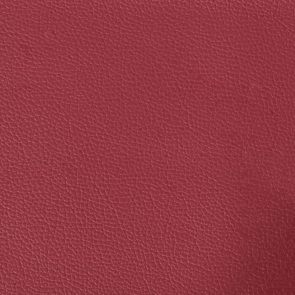 vidaXL Καναπές Chesterfield 2 θέσεων Μπορντό από Συνθετικό Δέρμα