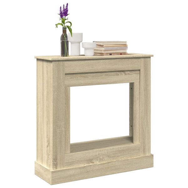 vidaXL Πλαίσιο Τζακιού Sonoma Δρυς 90x30x90 εκ. από Επεξ. Ξύλο