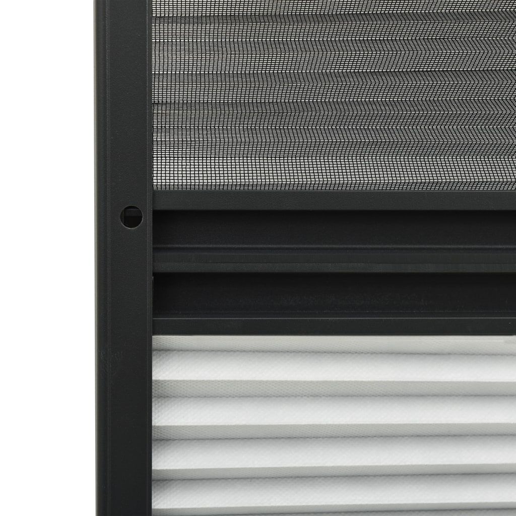 vidaXL Σήτα Παραθύρου Πλισέ με Σκίαστρο 60 x 80 εκ. Αλουμινίου