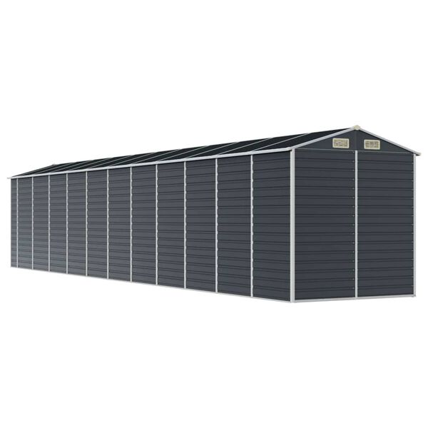 vidaXL Αποθήκη Κήπου Ανθρακί 191x980x198 εκ. Γαλβανισμένο Ατσάλι