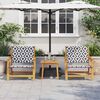 vidaXL Εξωτερικά Έπιπλα 2 pcs Λευκό 67 x 78 x 73εκ Μασίφ ξύλο ακακίας