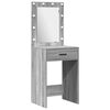 vidaXL Τραπέζι περιποίησης με συρτάρι 3 pcs Γκρι 40 x 41 x 135 εκ.