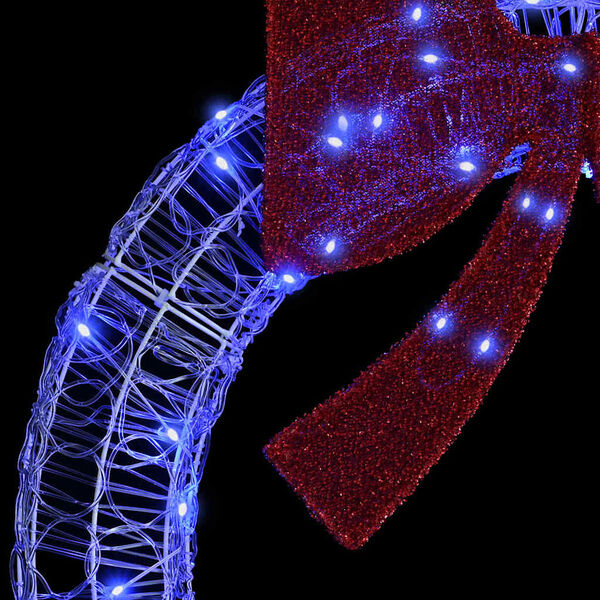 vidaXL &Sigma;&tau;&epsilon;&phi;ά&nu;&iota; &mu;&epsilon; 80 LED &Mu;&pi;&lambda;&epsilon; 92 x 9.5 x 92 &epsilon;&kappa; &Alpha;&kappa;&rho;&upsilon;&lambda;&iota;&kappa;ό