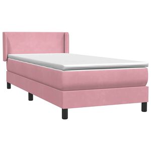 vidaXL &Kappa;&rho;&epsilon;&beta;ά&tau;&iota; Boxspring &mu;&epsilon; &Sigma;&tau;&rho;ώ&mu;&alpha; &Rho;&omicron;&zeta; 90x220 &epsilon;&kappa;. &Beta;&epsilon;&lambda;&omicron;ύ&delta;&iota;&nu;&omicron;