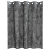 vidaXL Κουρτίνα με κουρτίνες 2 pcs Γκρι 140 x 140 cm Βελούδο