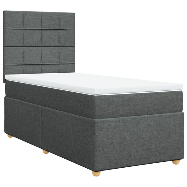 vidaXL &Kappa;&rho;&epsilon;&beta;ά&tau;&iota; Boxspring &mu;&epsilon; &Sigma;&tau;&rho;ώ&mu;&alpha; &Sigma;&kappa;&omicron;ύ&rho;&omicron; &Gamma;&kappa;&rho;&iota; 90x200 &epsilon;&kappa;. &Upsilon;&phi;&alpha;&sigma;&mu;ά&tau;&iota;&nu;&omicron;