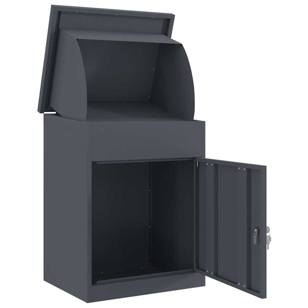vidaXL Θυρίδα Πακέτων Ανθρακί 44 x 35 x 59 εκατοστά Ατσάλι