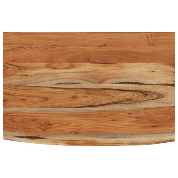 vidaXL Ράφι Επιτοίχιο Ορθ. Live Edge 60x40x2,5 εκ. Μασίφ Ξύλο Ακακίας