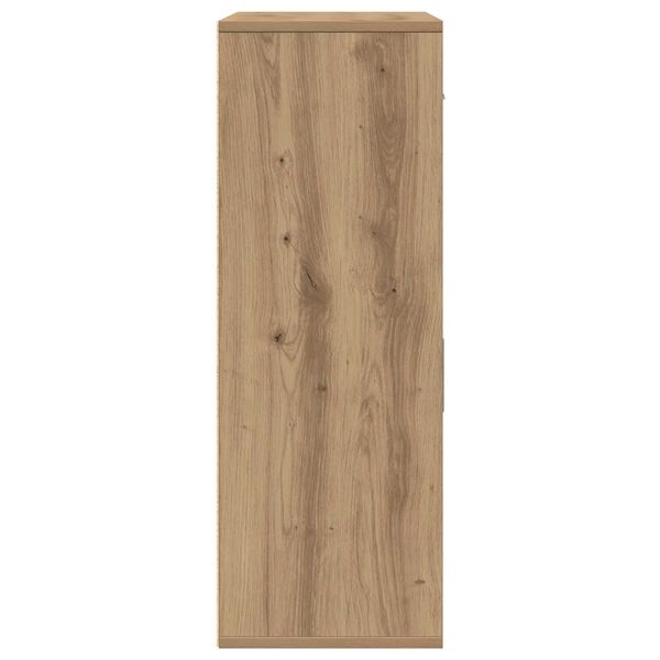 vidaXL Πλαϊνό γραφείο artisan δρυς 79 x 38 x 80 εκ. Επεξεργασμένο ξύλο