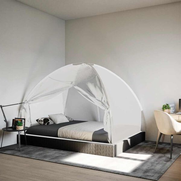 vidaXL Κουνουπιέρα Mongolia με Πόρτες 200 Δίχτυ Λευκό 200x150x140 εκ.